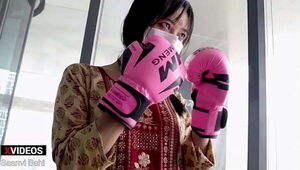 Desi UFC Fighter Girl Punch Likes a Pro